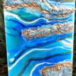 Resin Geode Canvas Art Class