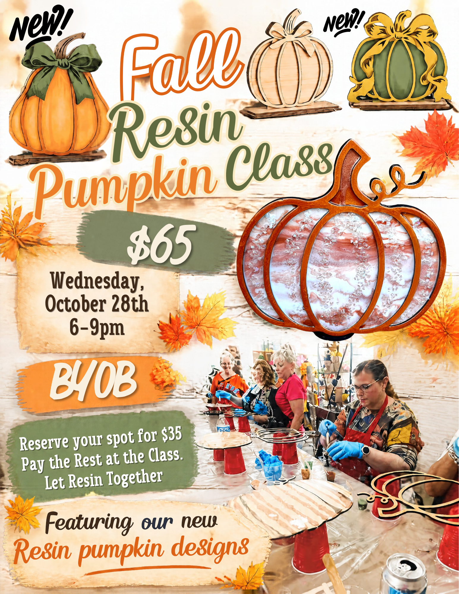 Resin Pumpkin Class