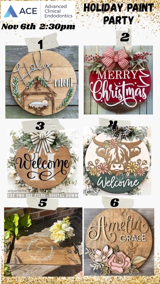 ACE Orthodontics Holiday Paint Party