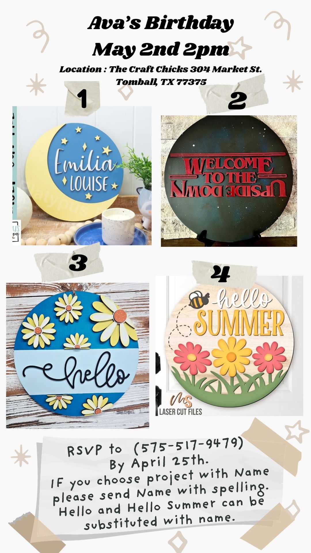 Ava's Birthday Paint Party