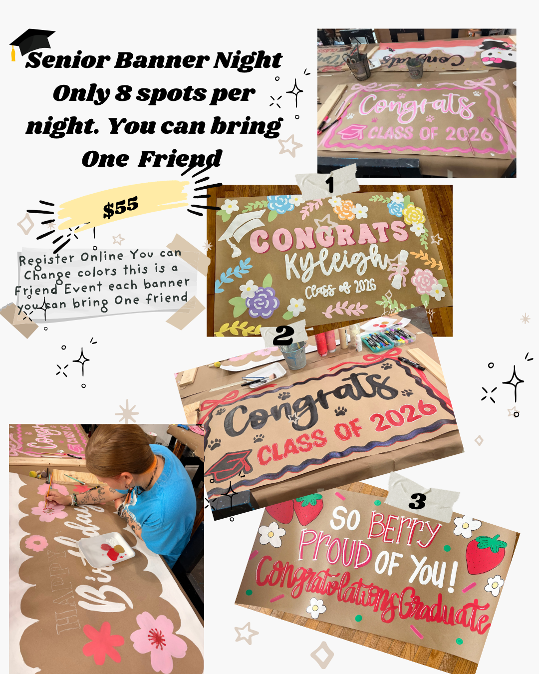 Senior Banner Paint Night