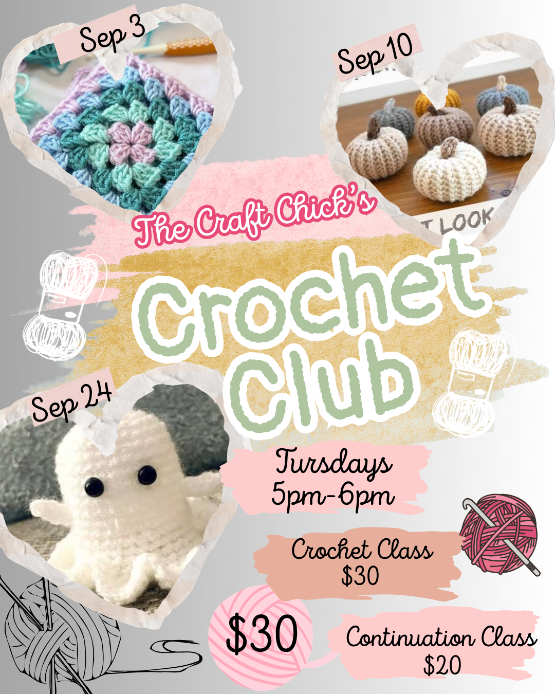 Crochet Club (Mini Pumpkin)