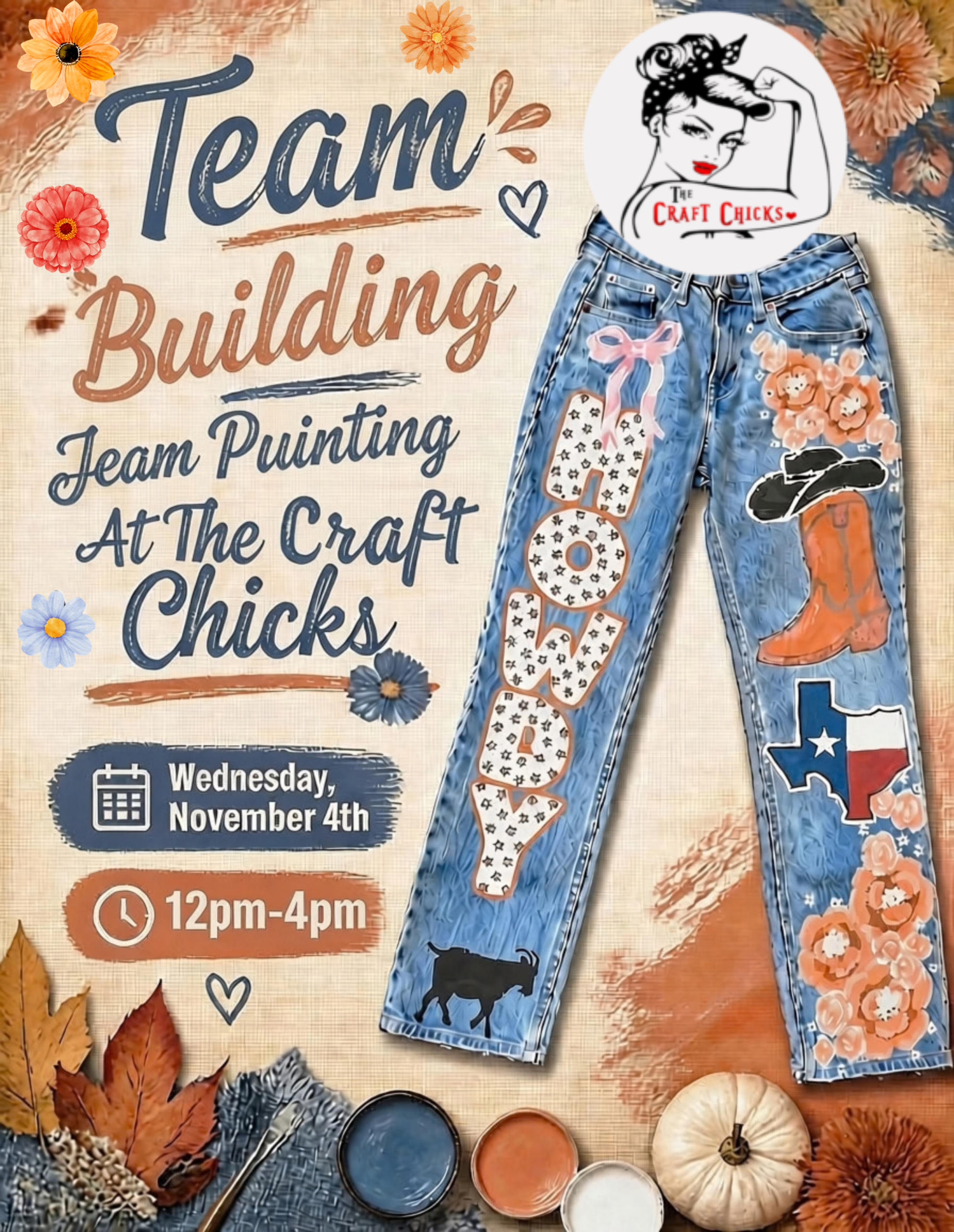 Two Step Jean Team Building Paint Event!!!