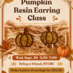 Pumpkin Resin Earrings