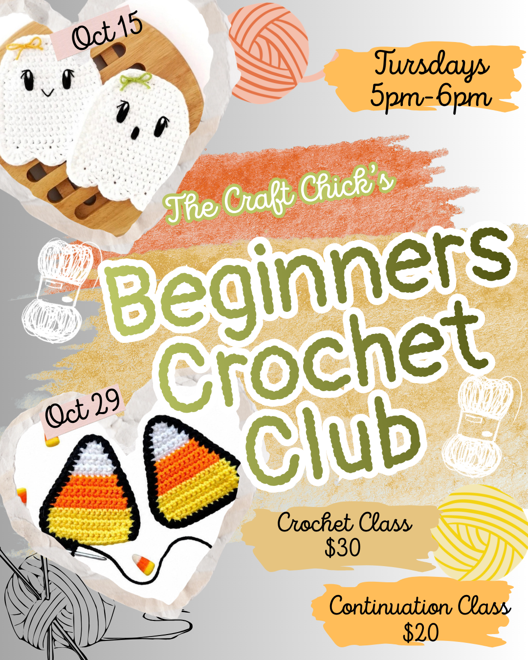 Crochet Club (Ghost Coaster)