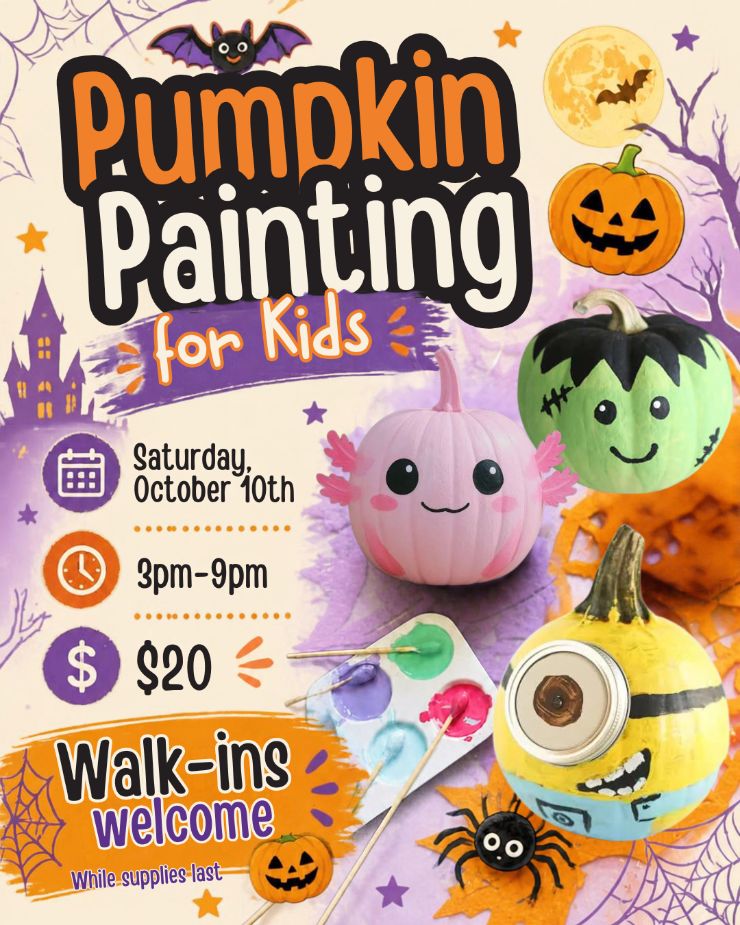 Pumpkin Painting! Public Event