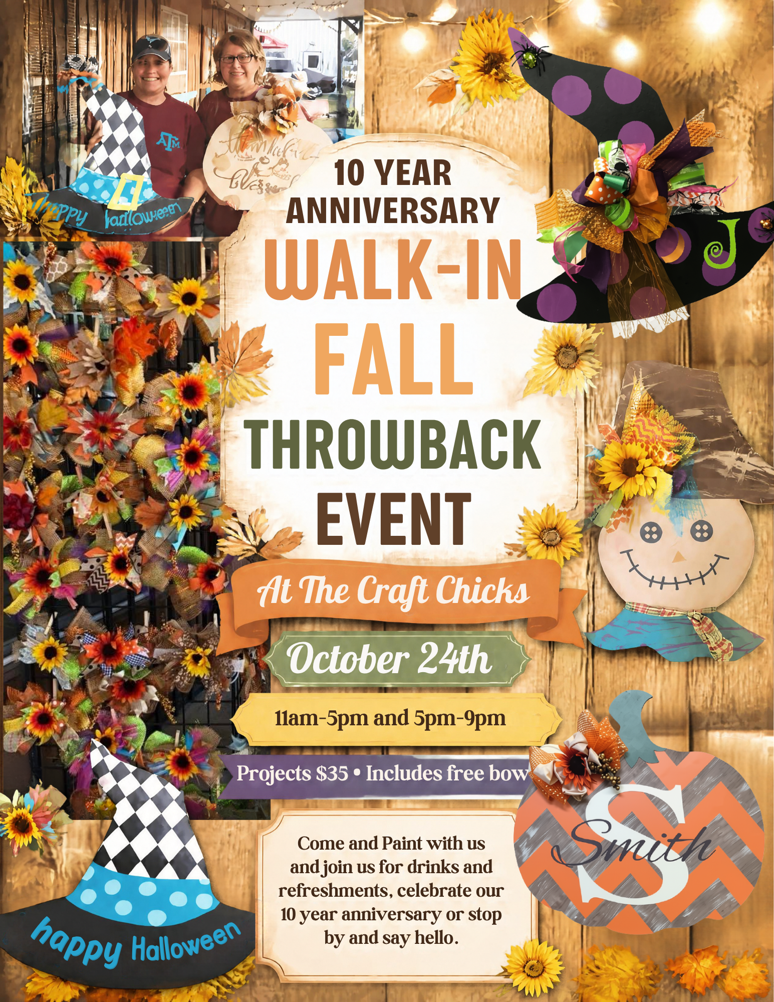 10th Anniversary Celebration Throwback Walk-In