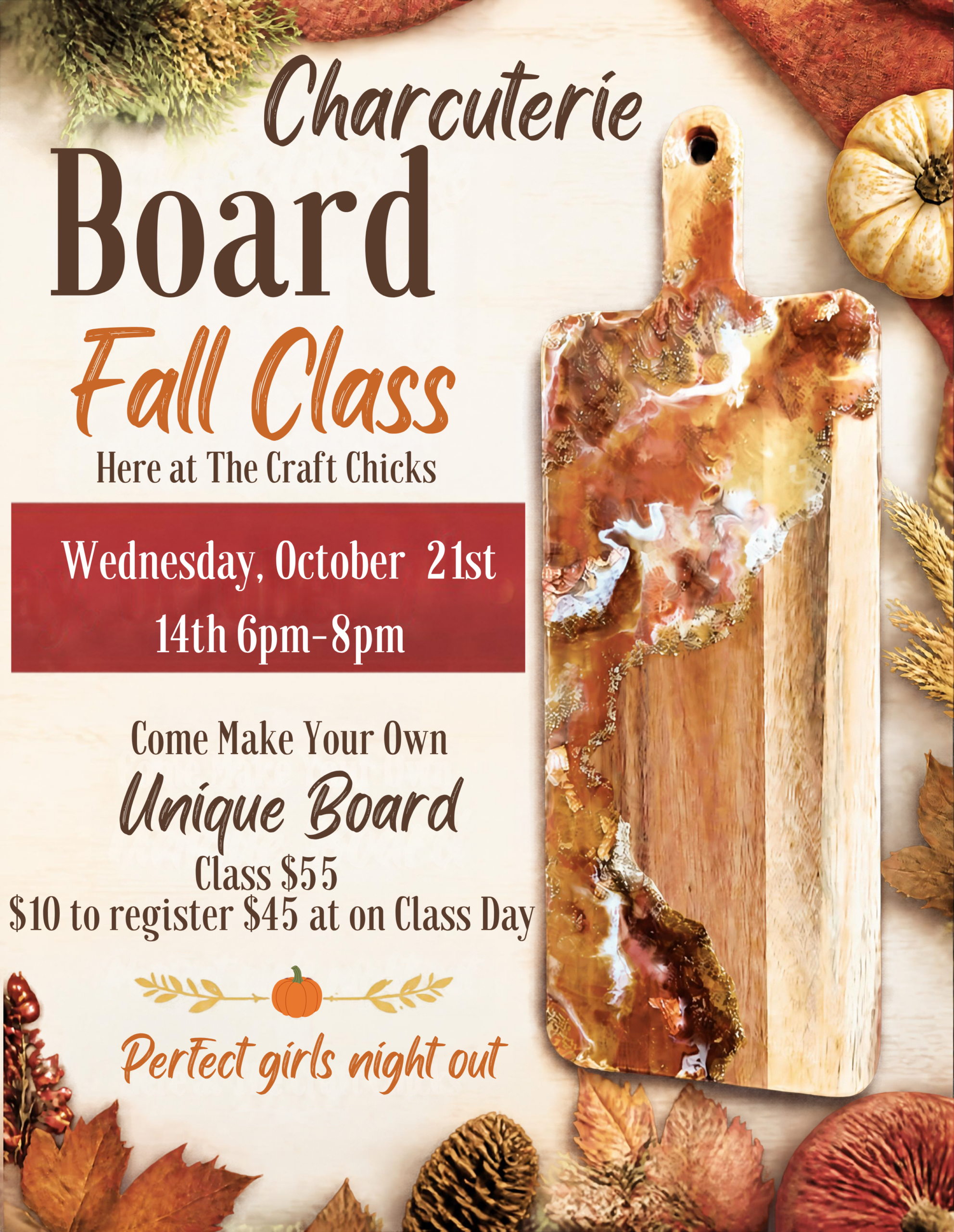 Charcuterie Resin Board Craft