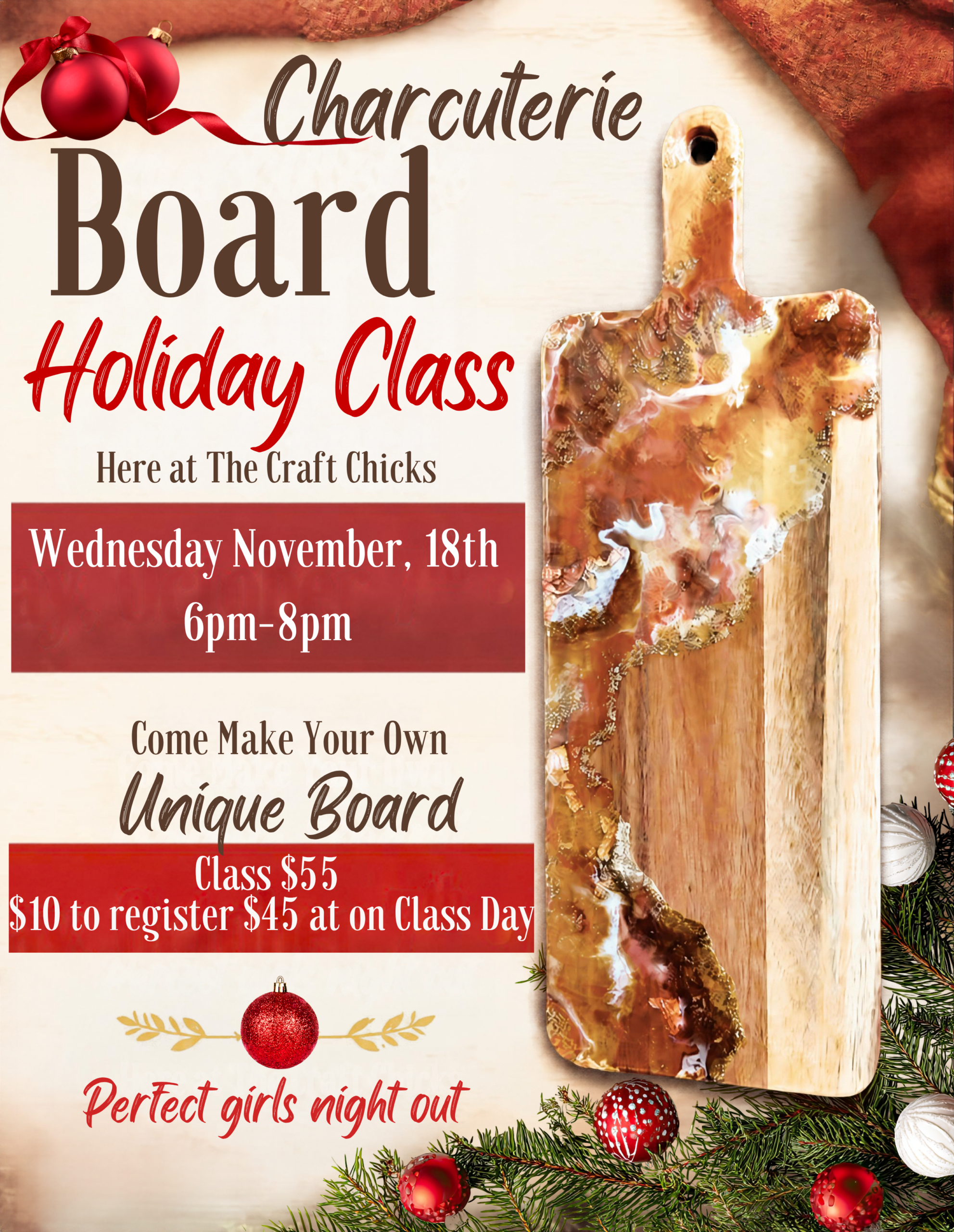 Charcuterie Resin Board Craft